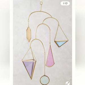 ANTHROPOLOGIE Vibrant Geo Hanging Planter
